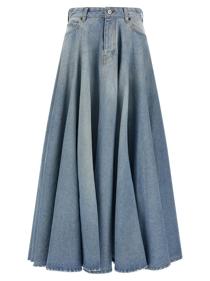 Balenciaga Godet Skirts - Light Blue | 80ec0ee945dca9ab2f0ee94274d1d4522fa971b4
