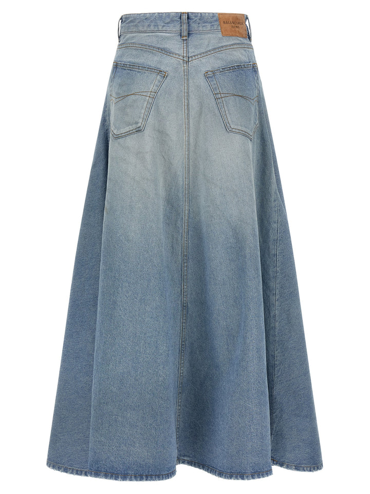 Balenciaga Godet Skirts - Light Blue | d5d708705a313b6e53e8d7690252d8d08567a475