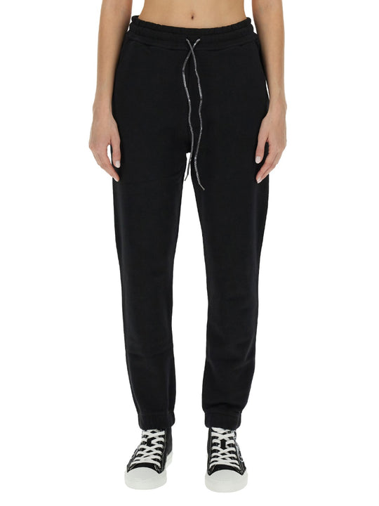 Jogging Pants With Spray Print Orb