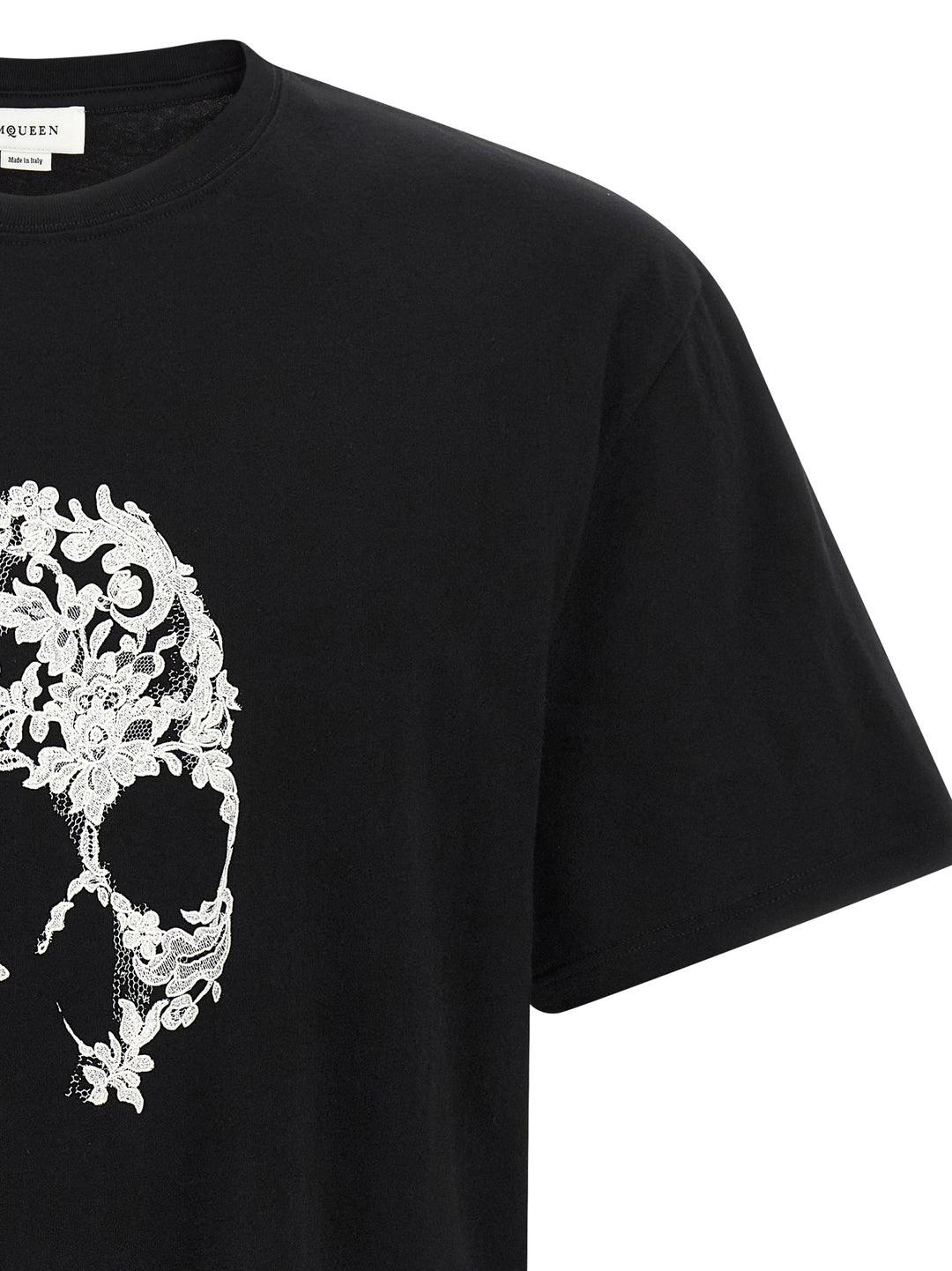 Mcqueen Skull T-shirt - White/Black | 0c219a5ab5a3a2cb638ab84fac30cda9e918fd7c