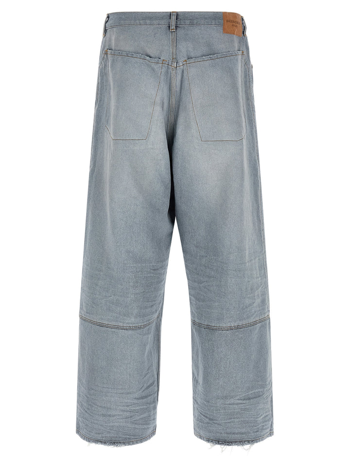 Balenciaga Minimal Baggy Jeans - Blue | d2c4644351f5b83583550625fb59d3395a094636