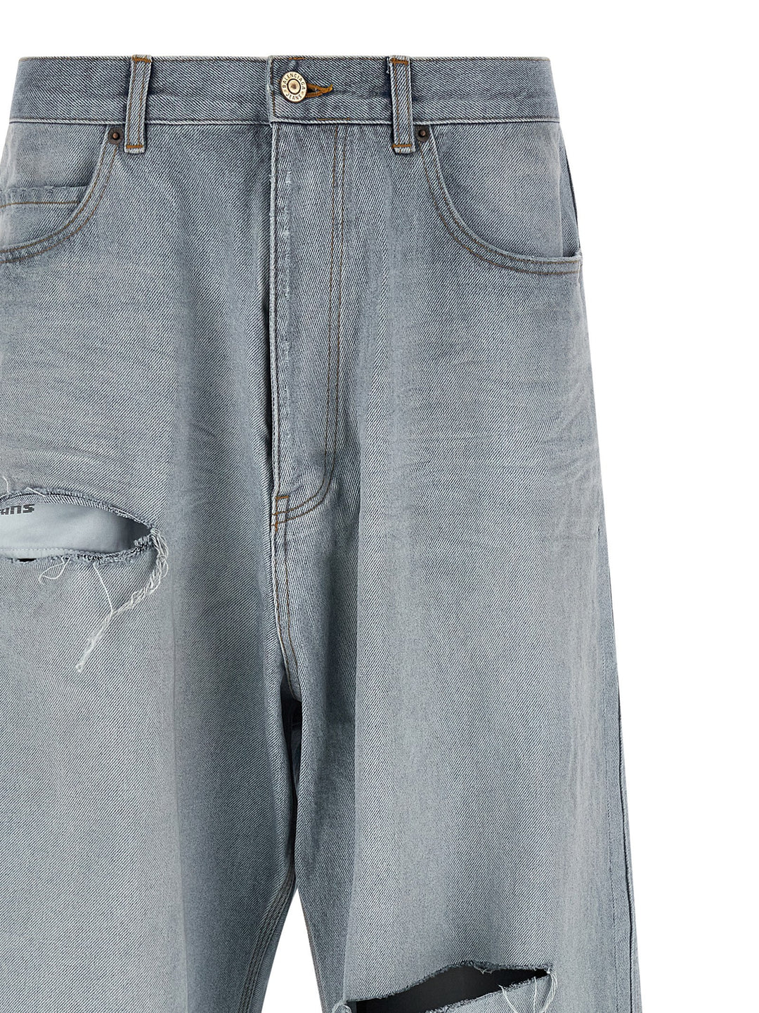 Balenciaga Minimal Baggy Jeans - Blue | e65facc22dfca0b9f1c4ec09b5be3c8047ea7ebe