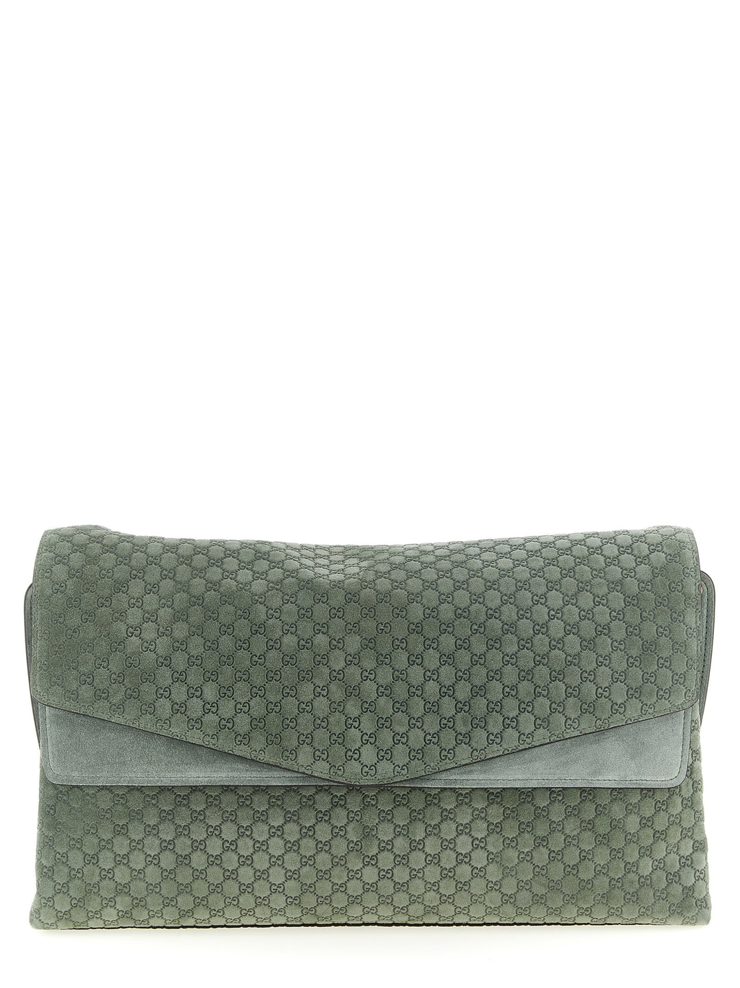 Gucci Gg Large Suede Shoulder Bag Shoulder Bags - Green | 9e712824d319775019fd35cad79ccf0ebc44445b
