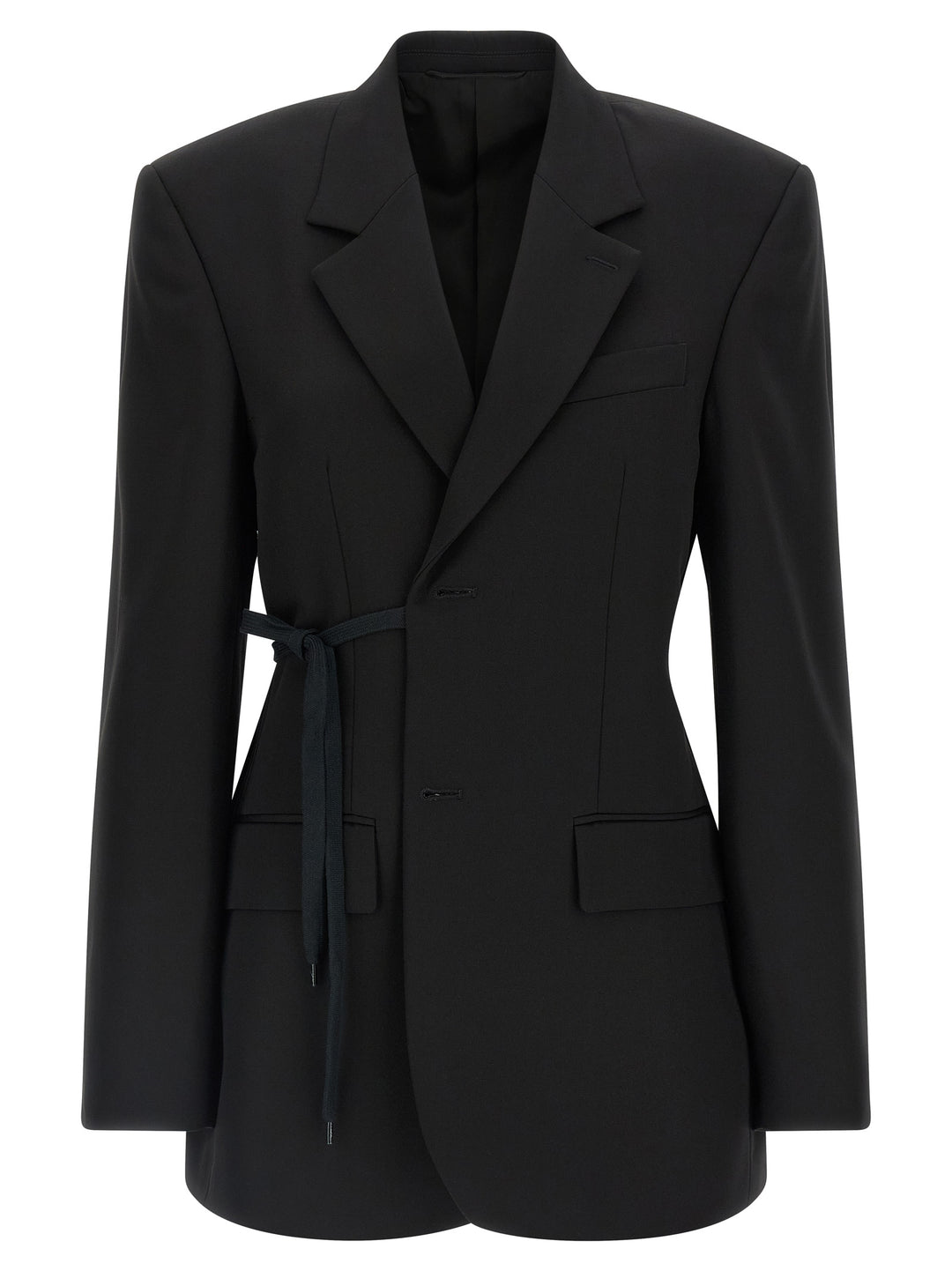 Balenciaga Wrap Tailored BlazerS - Black | b1fa9f9873b77f40da5bee486555ae86dc4c6efd