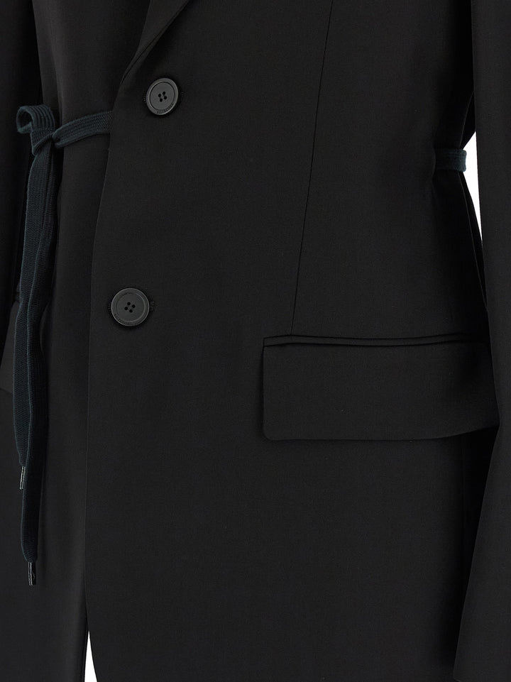 Balenciaga Wrap Tailored BlazerS - Black | 61ba6e4d057456ebdd7dd5c676e7efc19bd57e1a