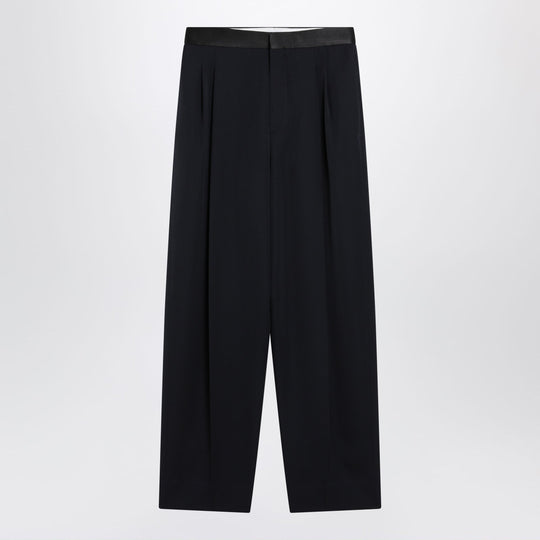 Midnight Blue Wool Trousers