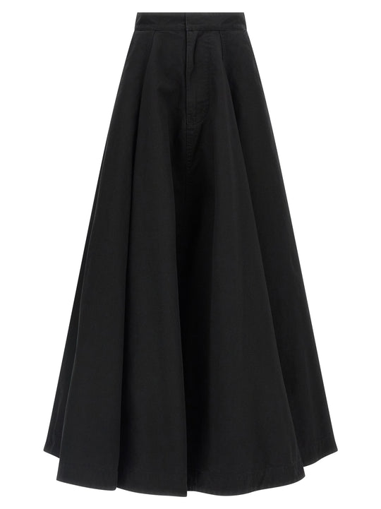 Godet Skirts Black
