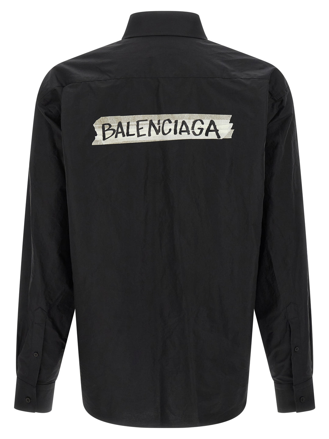 Balenciaga Masking Tape Shirt and Blouse - Black | 7f9d466a9197508e3871f99c10d35175f5c0da16