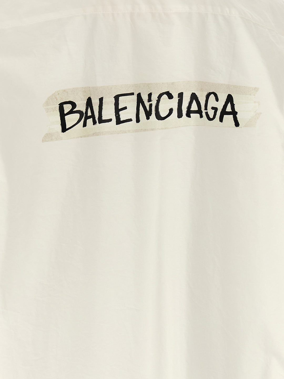 Balenciaga Masking Tape Shirt and Blouse - White | d554434b721aed9437a23d8e3dfe56be967543ee