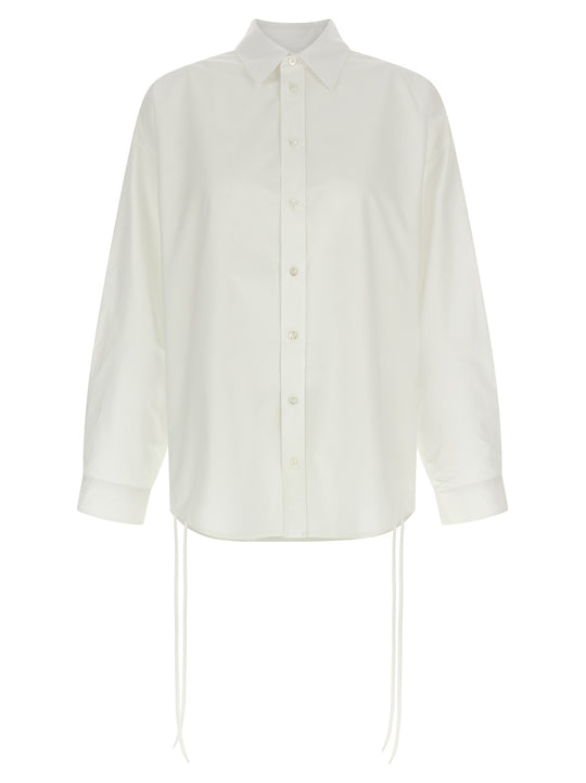 Lace-Up Shirt And Blouse White
