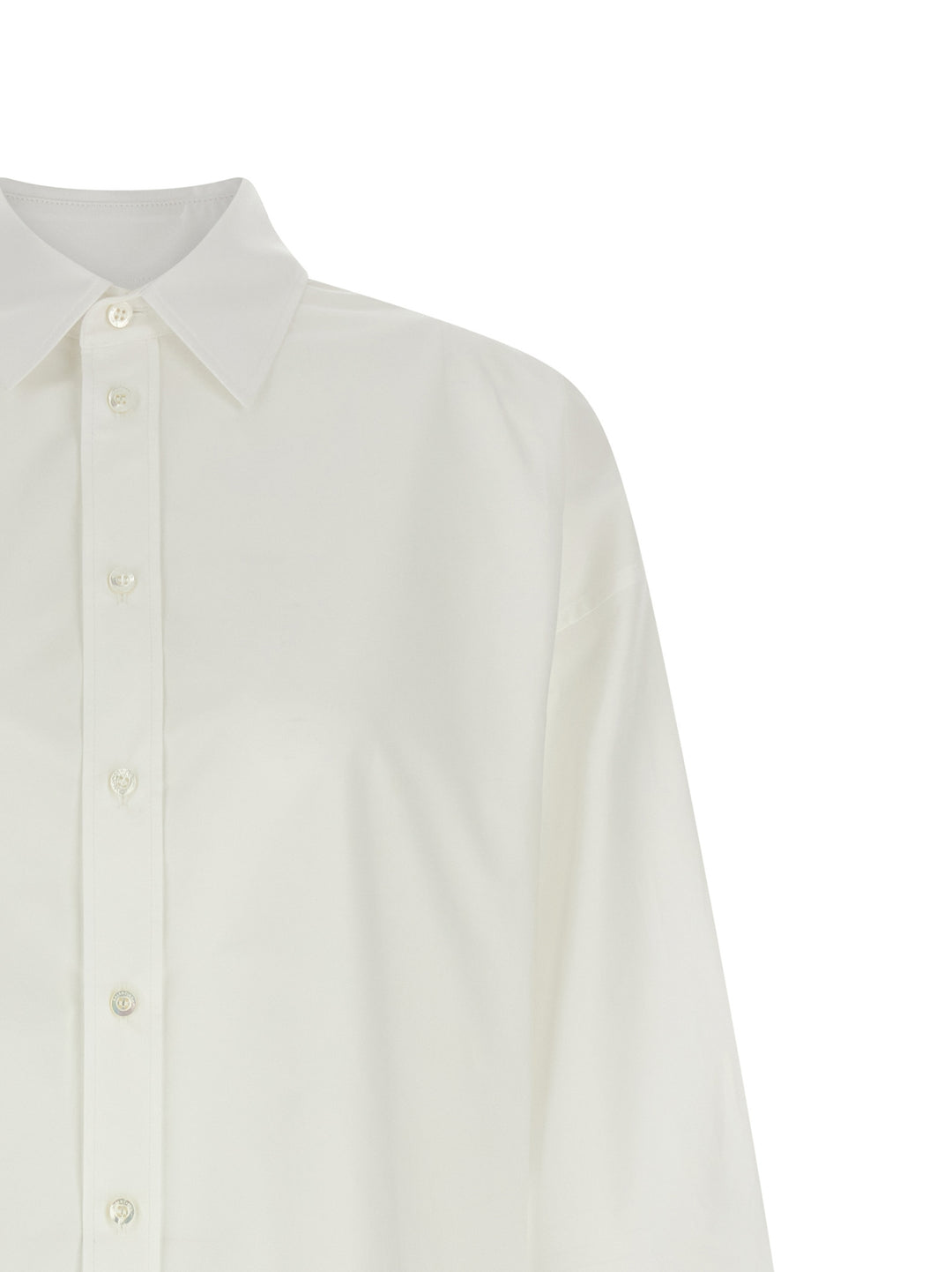 Balenciaga Lace-Up Shirt and Blouse - White | e3d450851947dbb660d6897ac3c88032205240f1