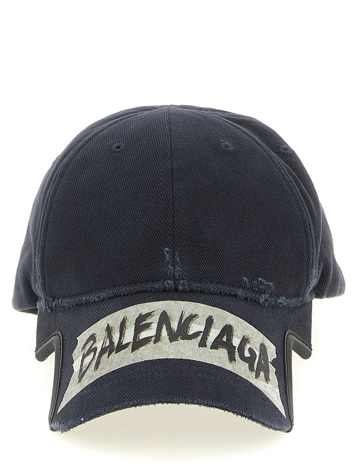 Balenciaga Masking Tape Hats - Black | 6624d94dfc82a4fb732808c0528e487fd859a211