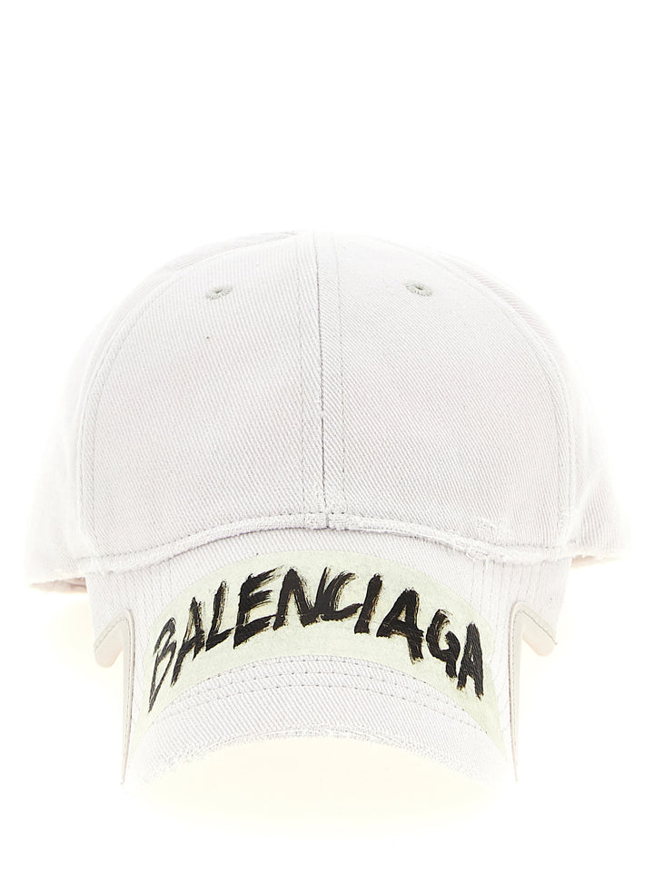 Balenciaga Masking Tape Hats - White | 135b7e1e2a6493af6fd32eef71bd065d91411928