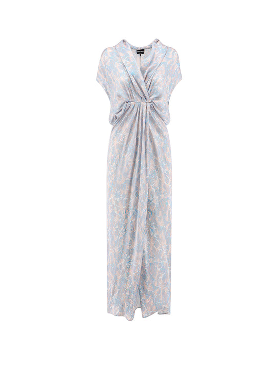 Multicolor Printed Silk Dress