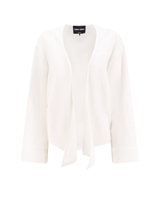 Hemp Shirt With Knot Detail