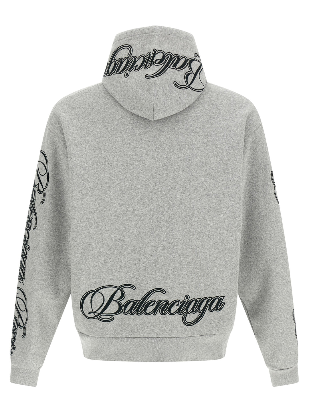 Balenciaga Cursive Sweatshirt - Gray | 8088f561cd7304553b3babda28467dc7066eb04f
