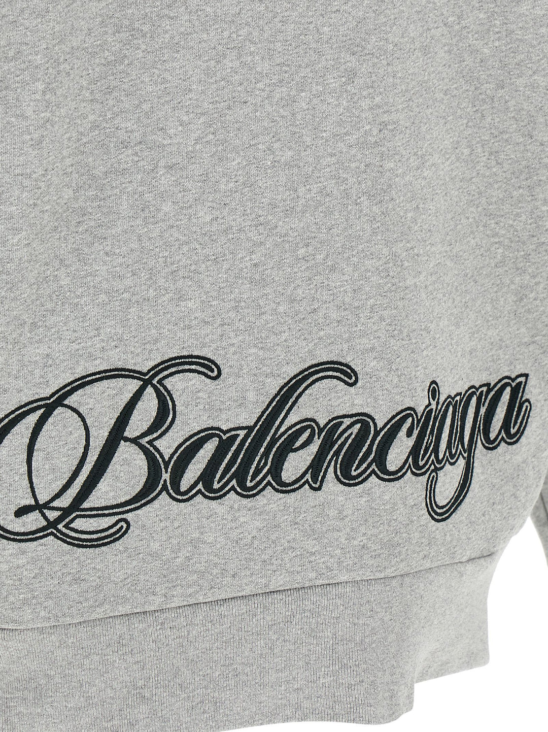 Balenciaga Cursive Sweatshirt - Gray | 577d44319fb01e0d173e549541a12edeec2303d9