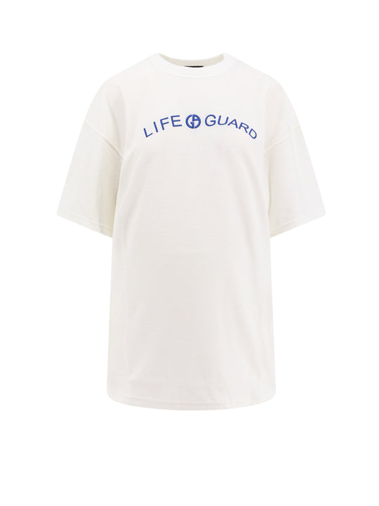 Terry Fabric T-Shirt With Embroidery