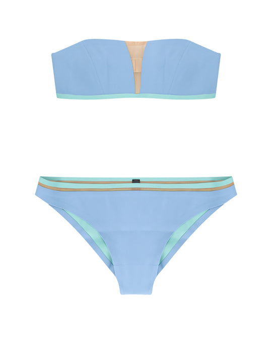 Bikini With Pochette And Monogram Patch