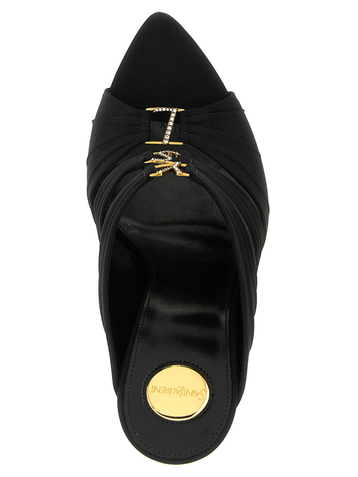 Saint Laurent Emilie Sandals - Black | 4392eb0e1a76752a1e3ee2d61f4e23f774c5bdbe