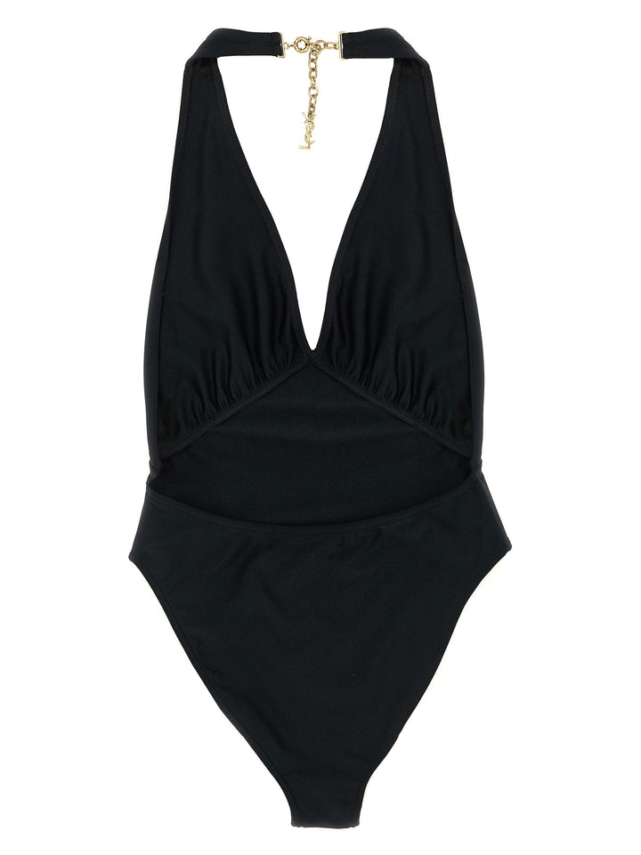 Saint Laurent Cassandre Beachwear - Black | edf8e81ae04ed312e785181c7363cec260046c0a