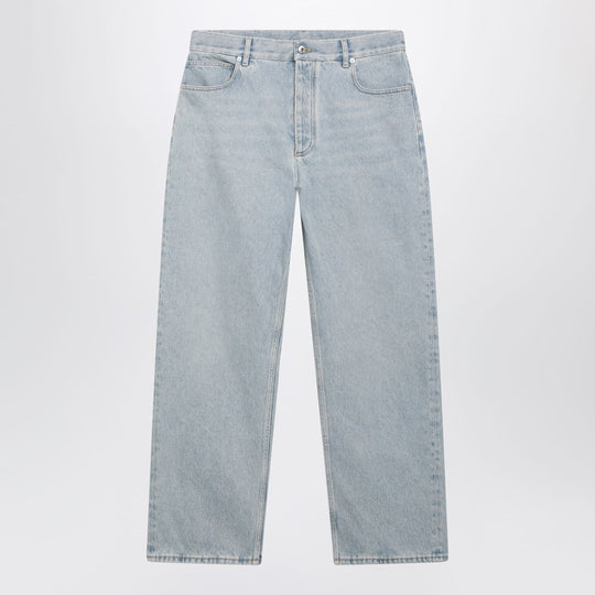 Wide-Leg Jeans In A Sky Bleached Wash