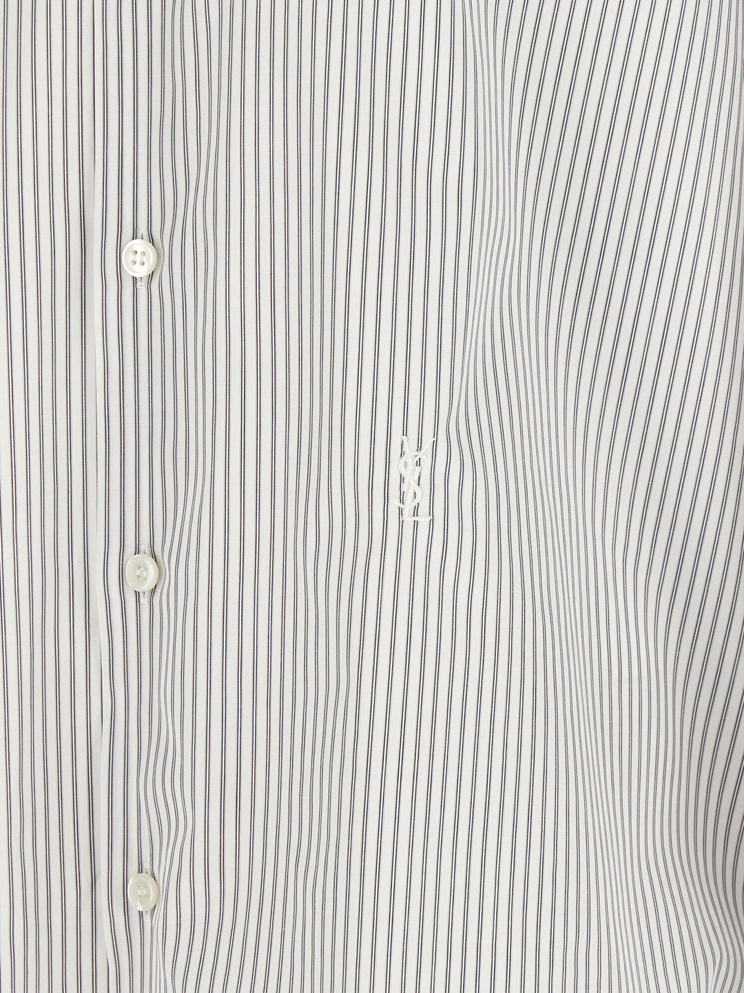 Saint Laurent Cassandre Shirt and Blouse - White/Black | 27f73ef881d2d3b8871d7959b6d15f14bb7e8a88