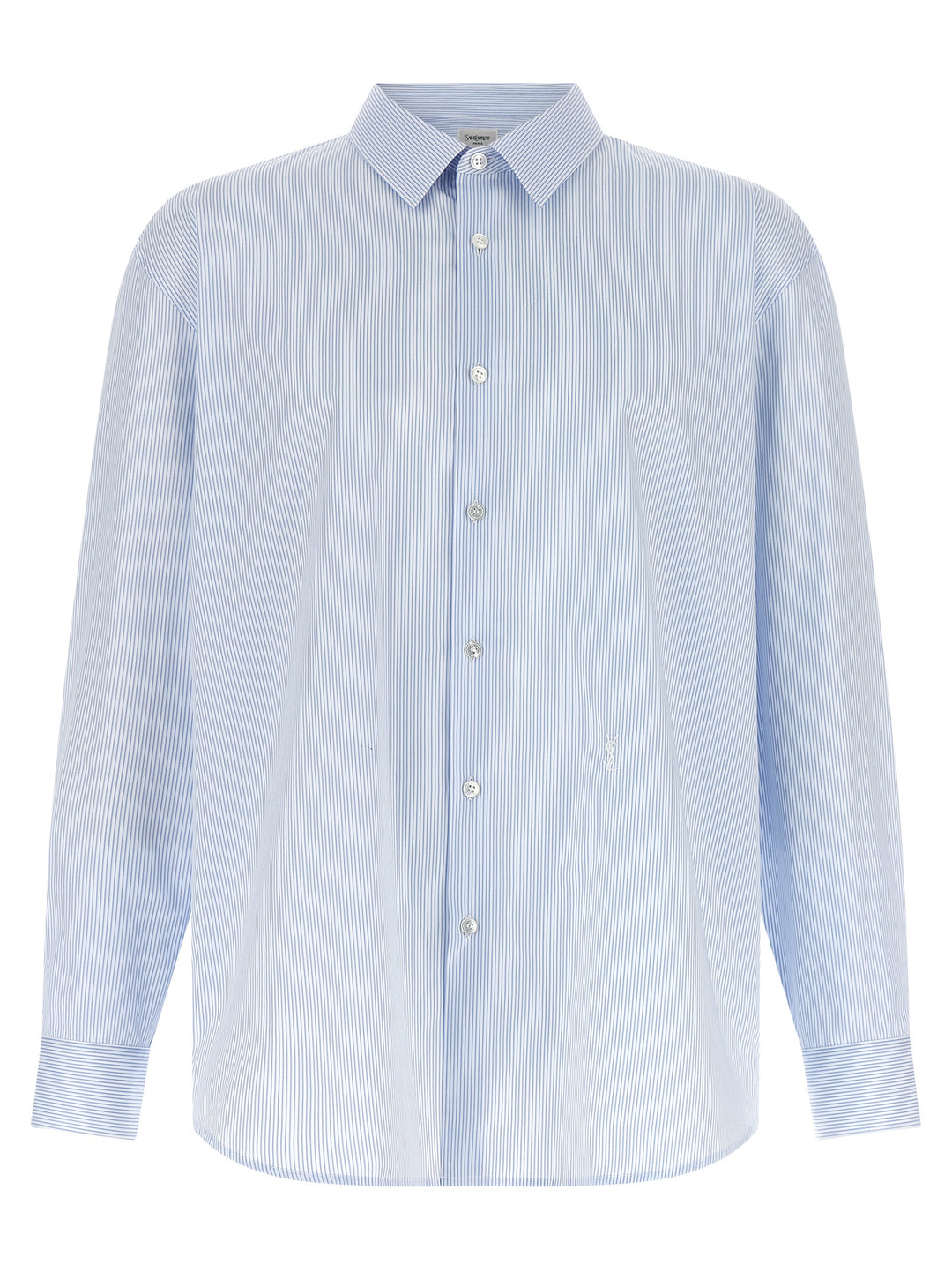 Saint Laurent Cassandre Shirt and Blouse - Light Blue | c4a93216b32da1d91c7abb450305d7c445499f37