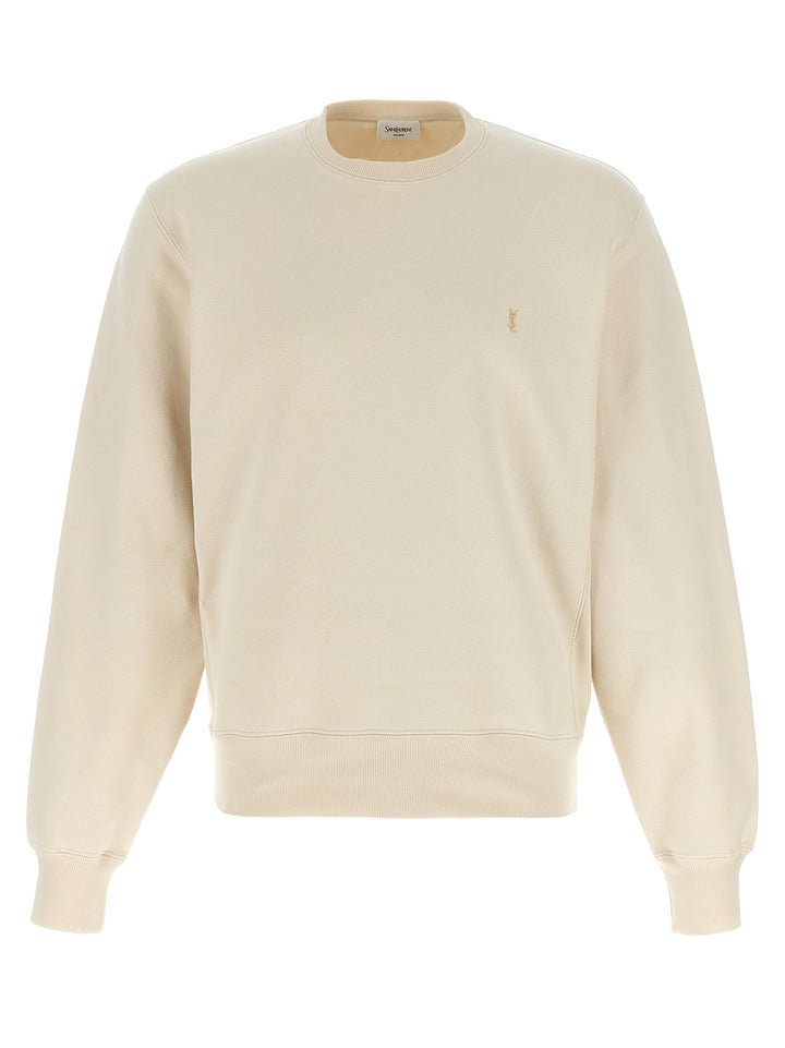 Saint Laurent Cassandre Sweatshirt - Beige | f9665f836d89387e32e219267031df5cee23c68d