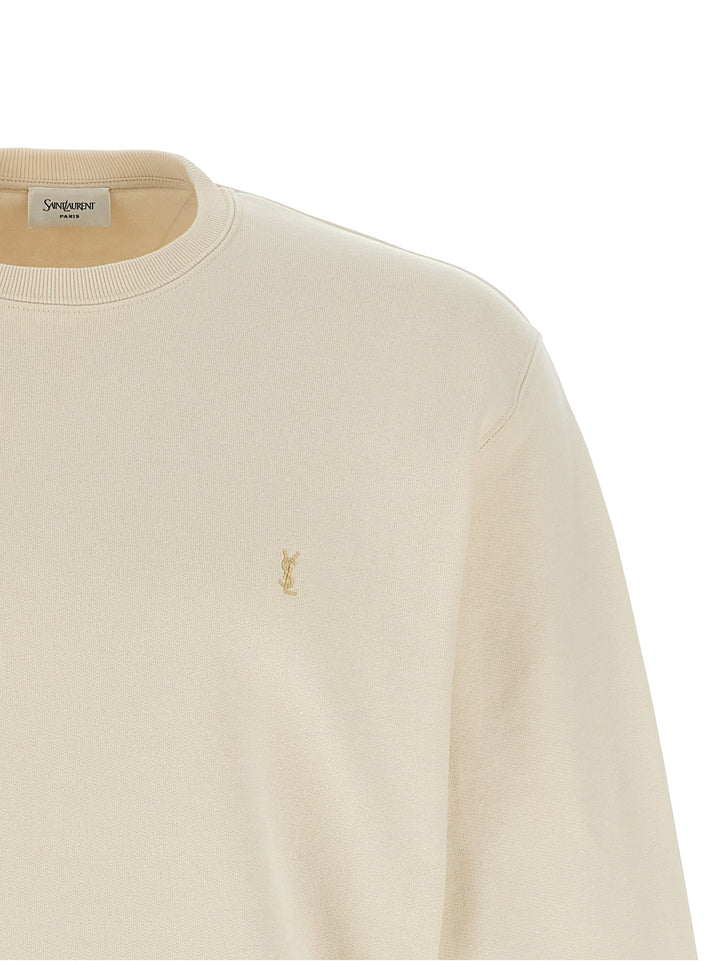 Saint Laurent Cassandre Sweatshirt - Beige | 449b8773c66351cbeb9f1aad4a8de5842123240a