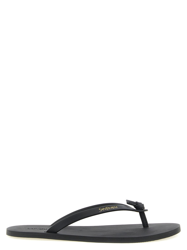 Saint Laurent Pool Sandals - Black | 36990925530cdcd9fd768c59baf29c160ab23658
