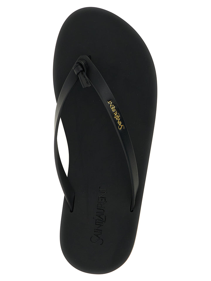 Saint Laurent Pool Sandals - Black | 7cebe34c0ffad2096515bd26e2657bd70e2daab0