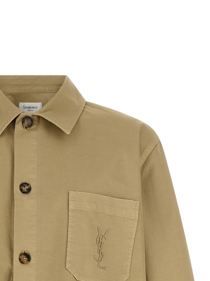 Saint Laurent Cassandre Shirt and Blouse - Beige | fc0d2d51dc8d9c0f06798a7d2261d061bccc7029