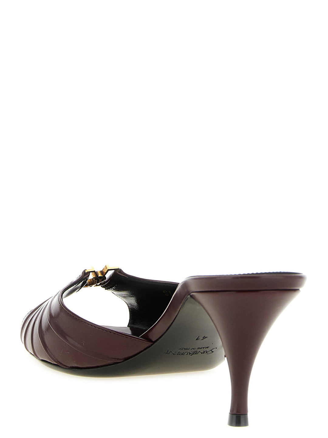 Saint Laurent Babylone Sandals - Bordeaux | 5f6e6bded73bbd3749f88f4fbe0aea3d4069a52f