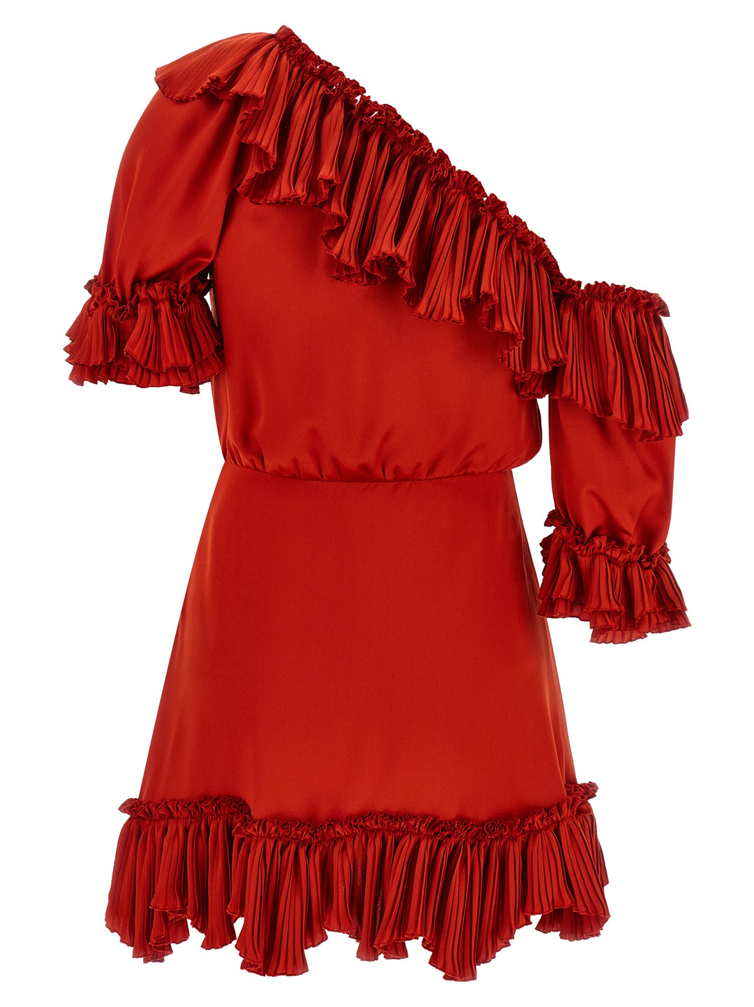 Saint Laurent Silk Dress Dresses - Red | 44232330aa5532f926a882bfe84618fc879d2ee4