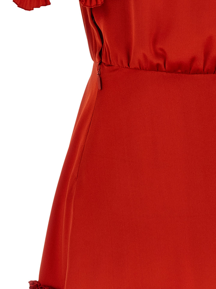 Saint Laurent Silk Dress Dresses - Red | 94bee29a164fb0a22c73a1644990abb38235df42