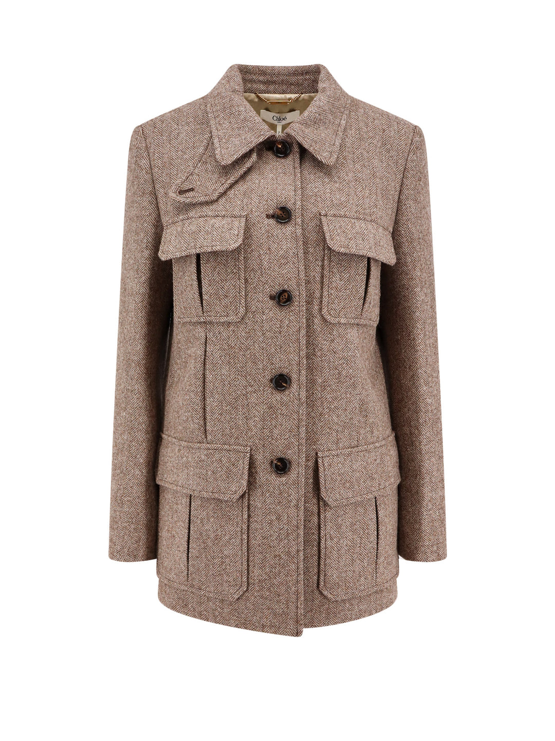 Chloè Jackets - Brown | 454128139b73fbfc5f262dfba46a12b30084f6d2