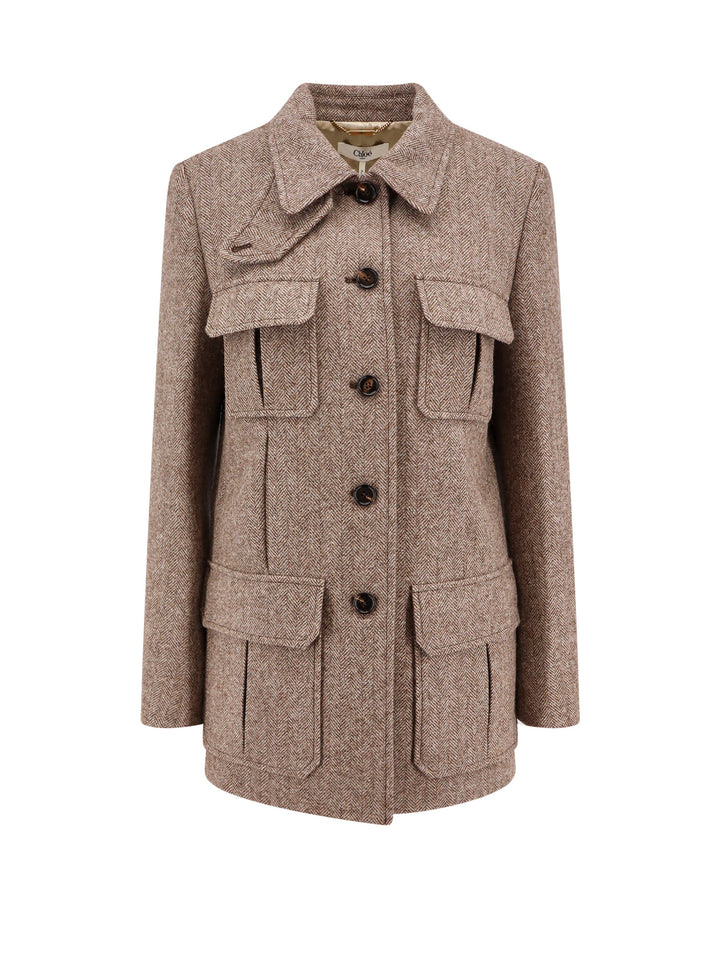 Chloè Jackets - Brown | 454128139b73fbfc5f262dfba46a12b30084f6d2