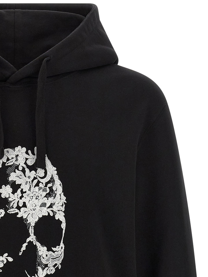 Mcqueen Skull Sweatshirt - White/Black | 5af4fbb0aab6e6e2e15fd7c10a0198aa1257b3fd