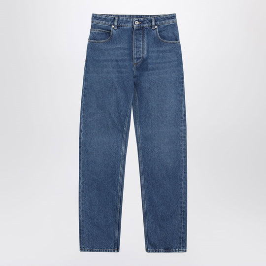 Straight-Leg Jeans In Medium Indigo Wash