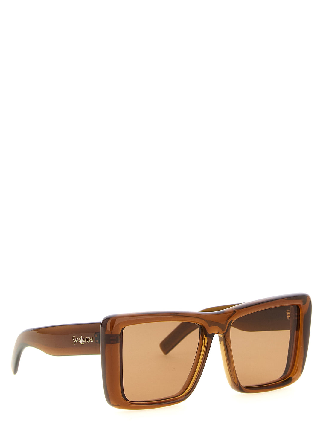 Saint Laurent Sl 900 Howl Sunglasses - Brown | d87ba29c56093f048fae56bdb8356860c3d4e116