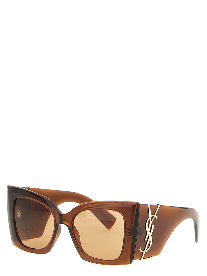 Saint Laurent Sl M119 Blaze Crystal Sunglasses - Brown | ba676e22bd300250a04aa43ced91ce55b3f26e7a