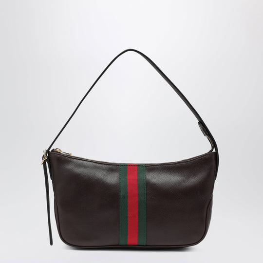 Small Brown Lunetta Leather Bag