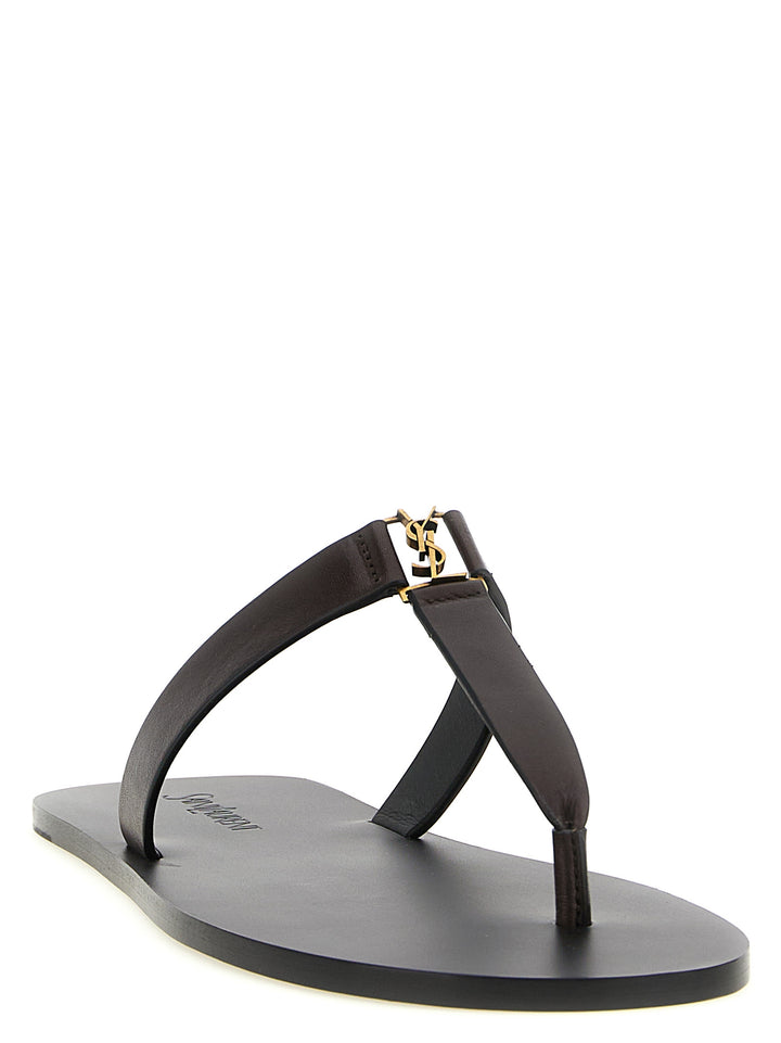 Saint Laurent Babylone Sandals - Brown | 6816e9d65db87a458b0a229027134a5592c190cf