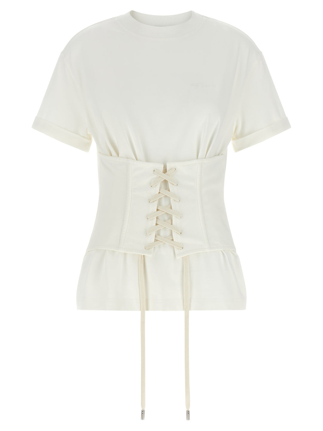 Mcqueen Corset T-shirt - White | c38a2a4929d28144bdf4f62f81ed7261e2ae82a0