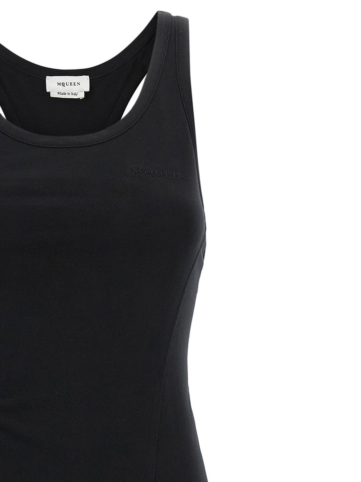 Mcqueen Corset Dress Dresses - Black | 310356176a1a65d5ed877884959bb5948d4f7bf0