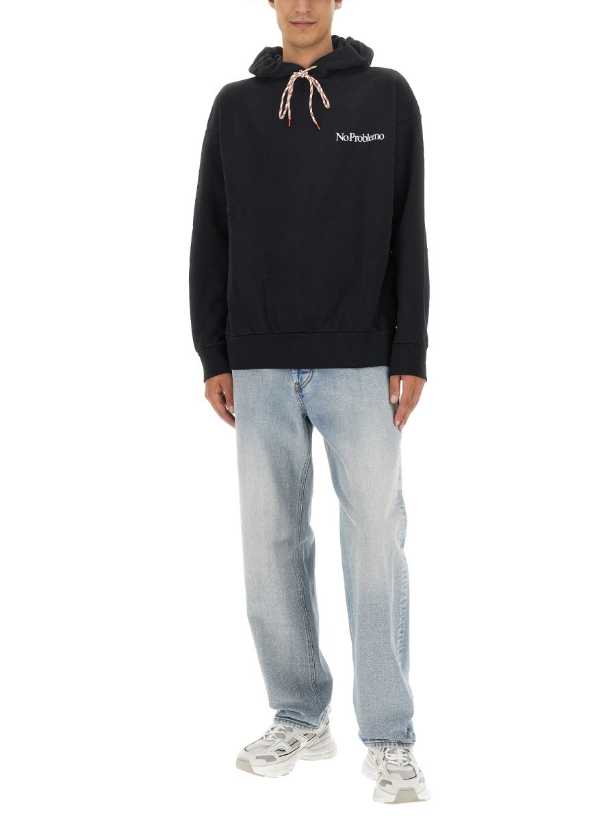 Aries Sweatshirts - Black | Wanan Luxury