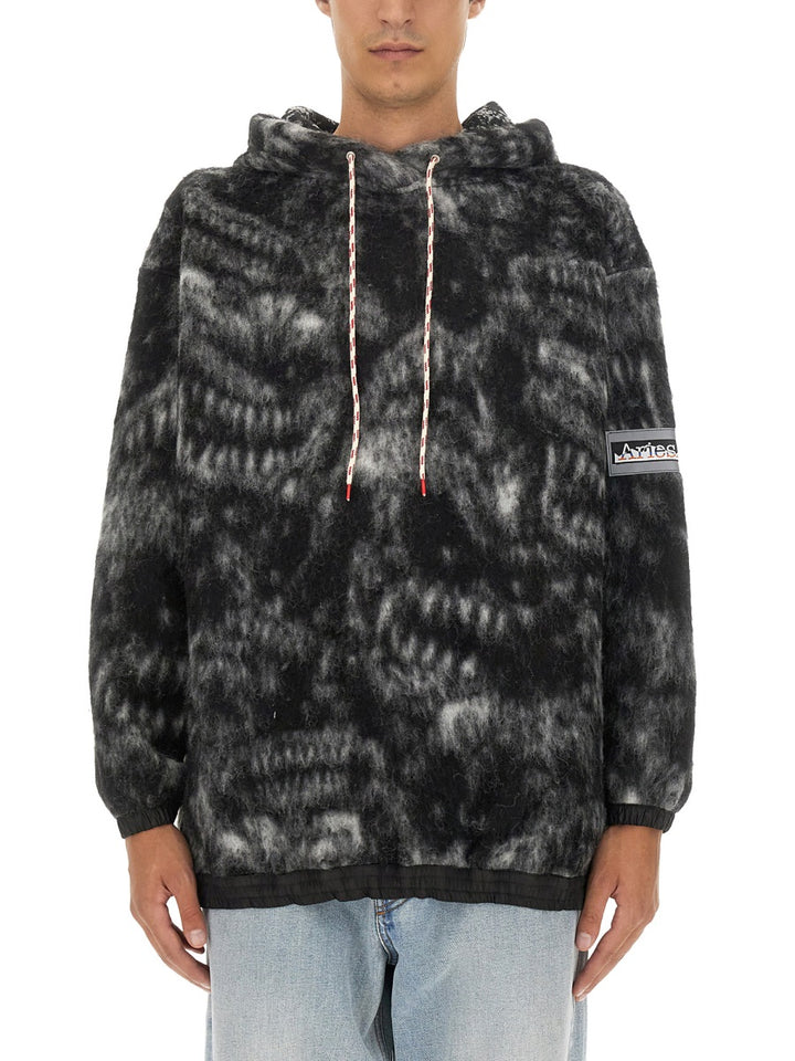 Aries Sweatshirts - Black | Wanan Luxury