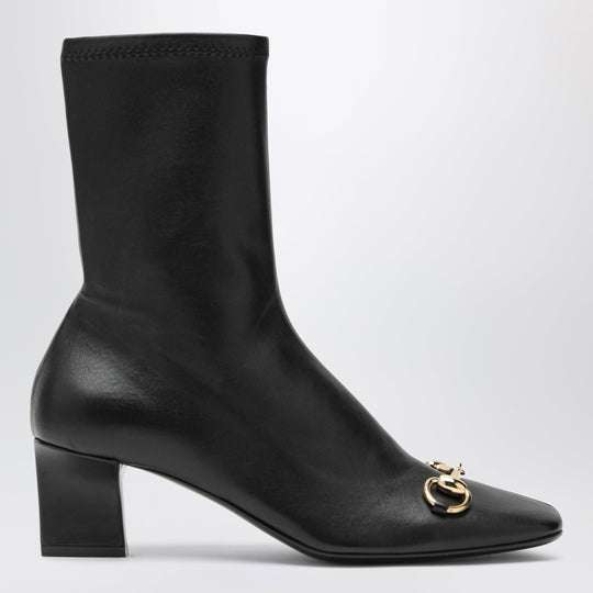 Black Signora Ankle Boots With Horsebit