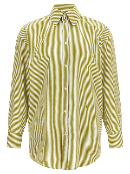 Striped Shirt Shirt And Blouse Green